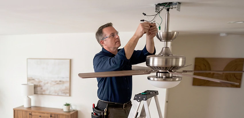 Ceiling Fan Light and Switch Repair in Leeds